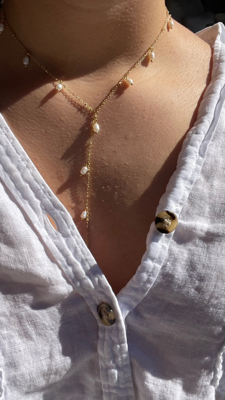 Olivia lariat necklace
