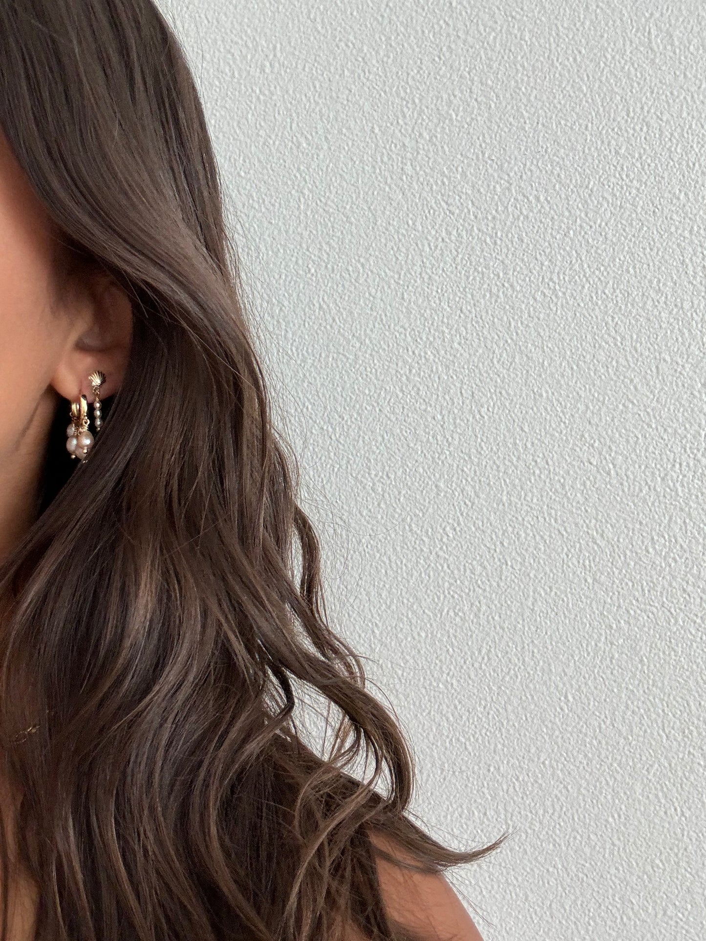 Ava’s Signature Dangly Pearl Hoops