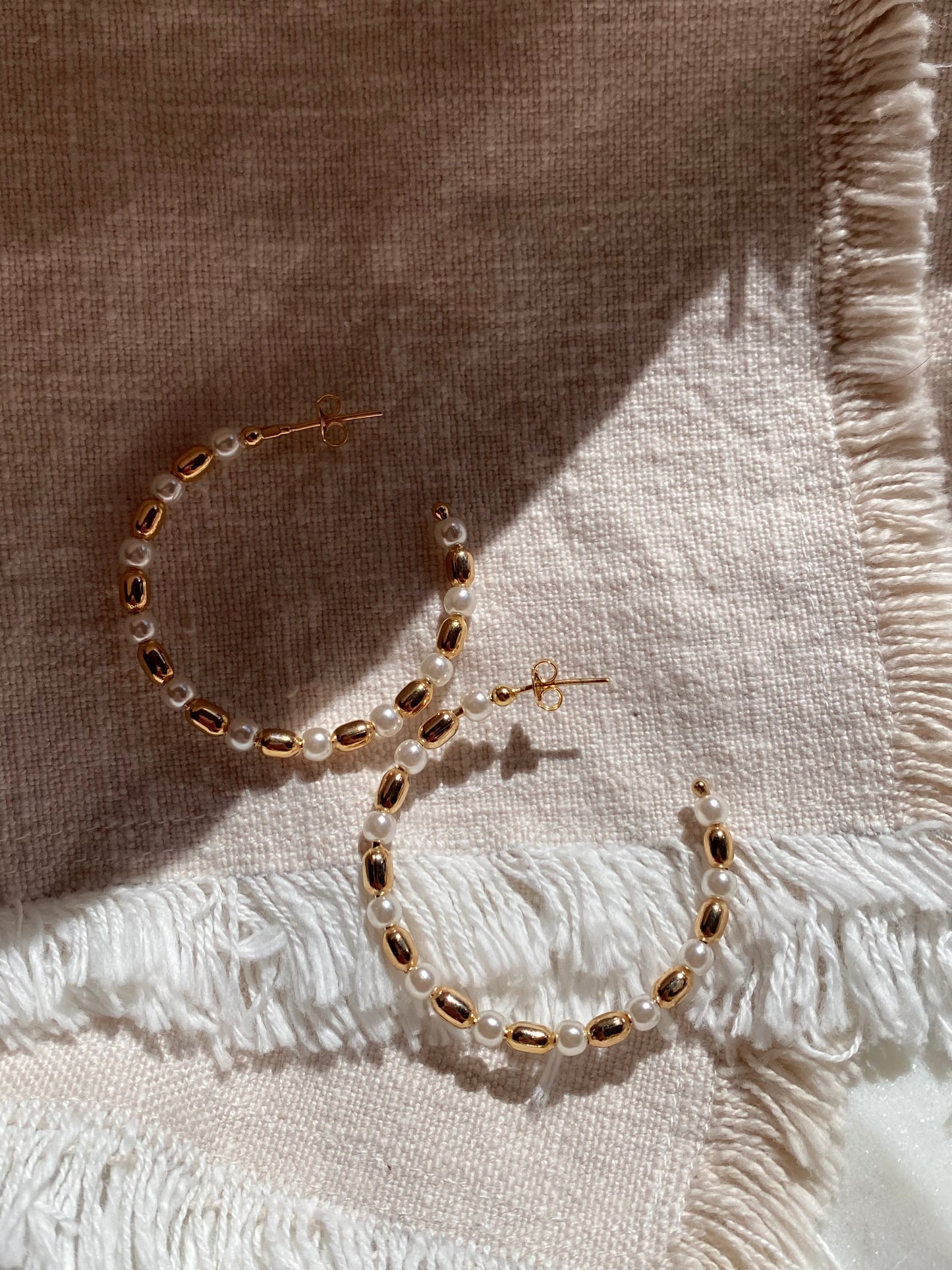 Golden love hoops