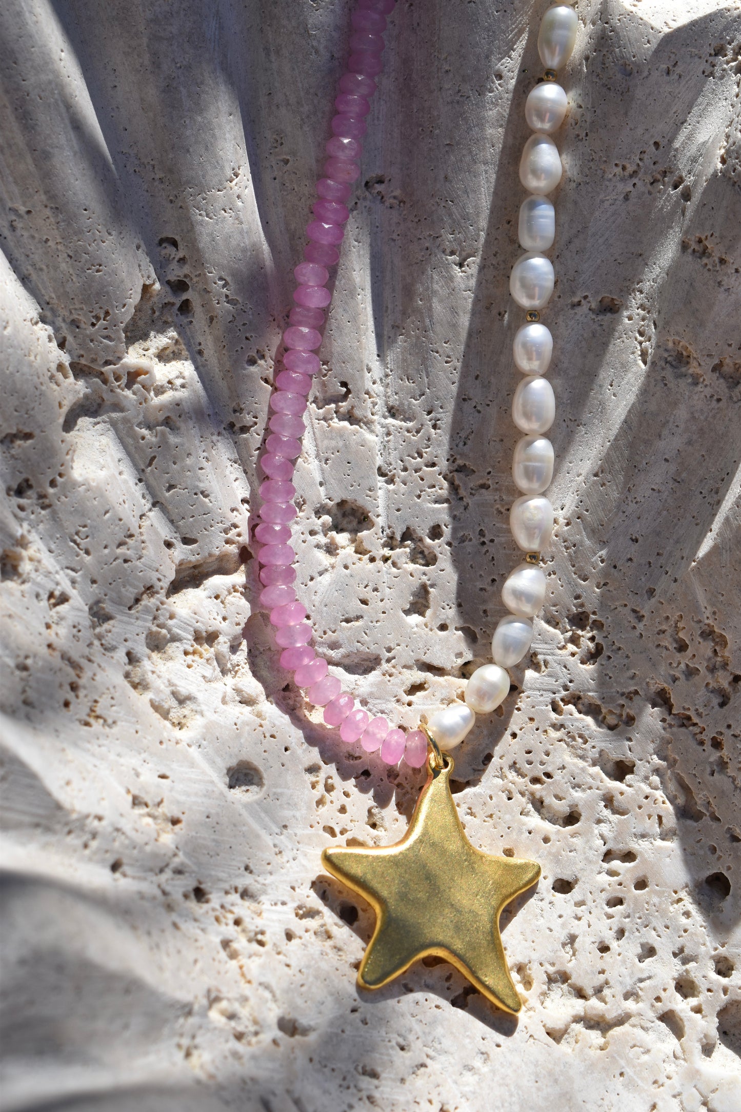 Stellar Pearl & Gemstone Necklace