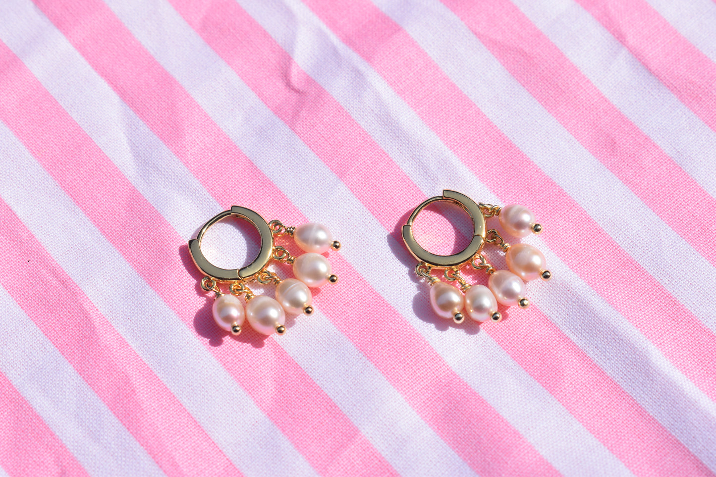 Ava’s Signature Dangly Pearl Hoops