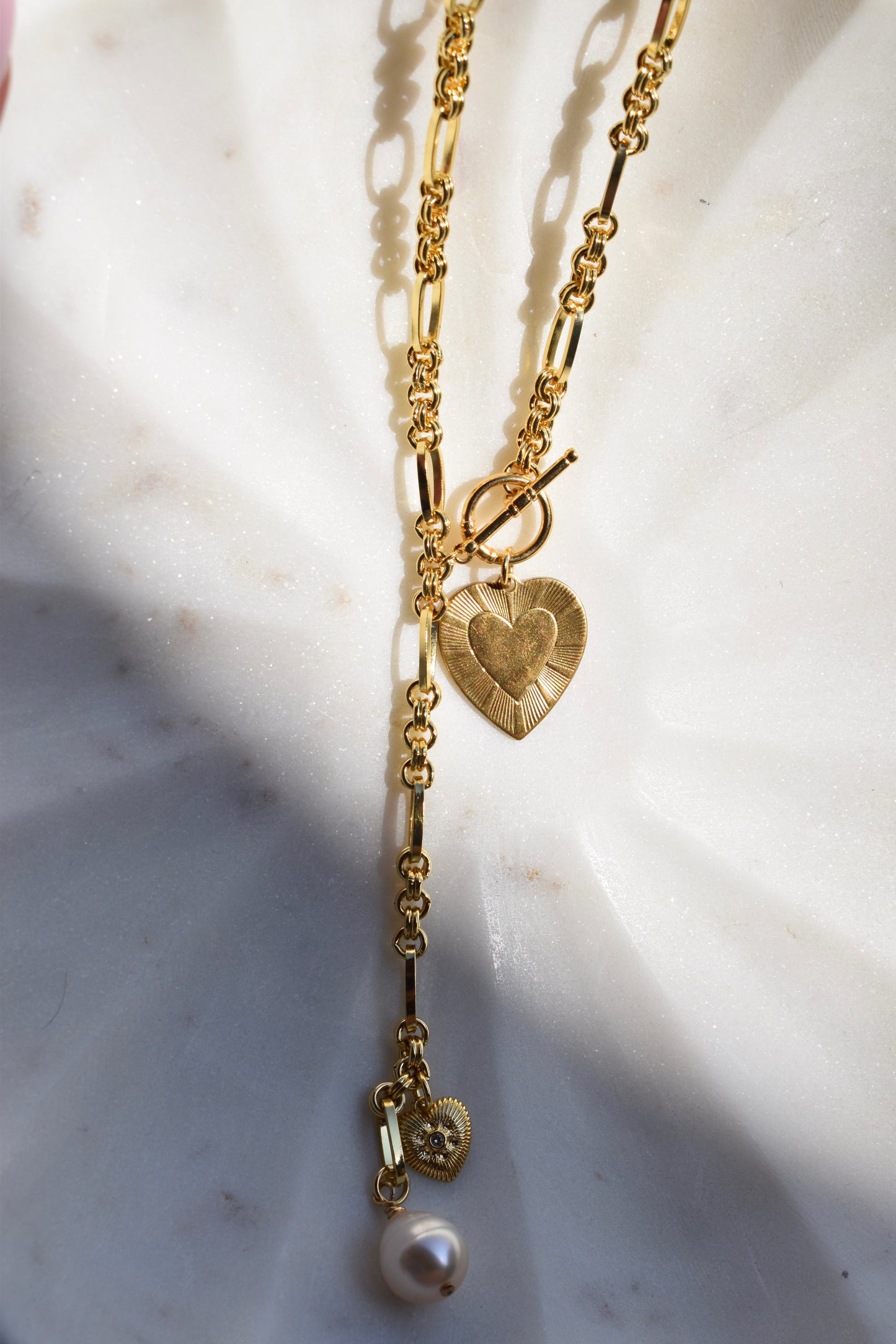 Golden Coast Lariat Necklace