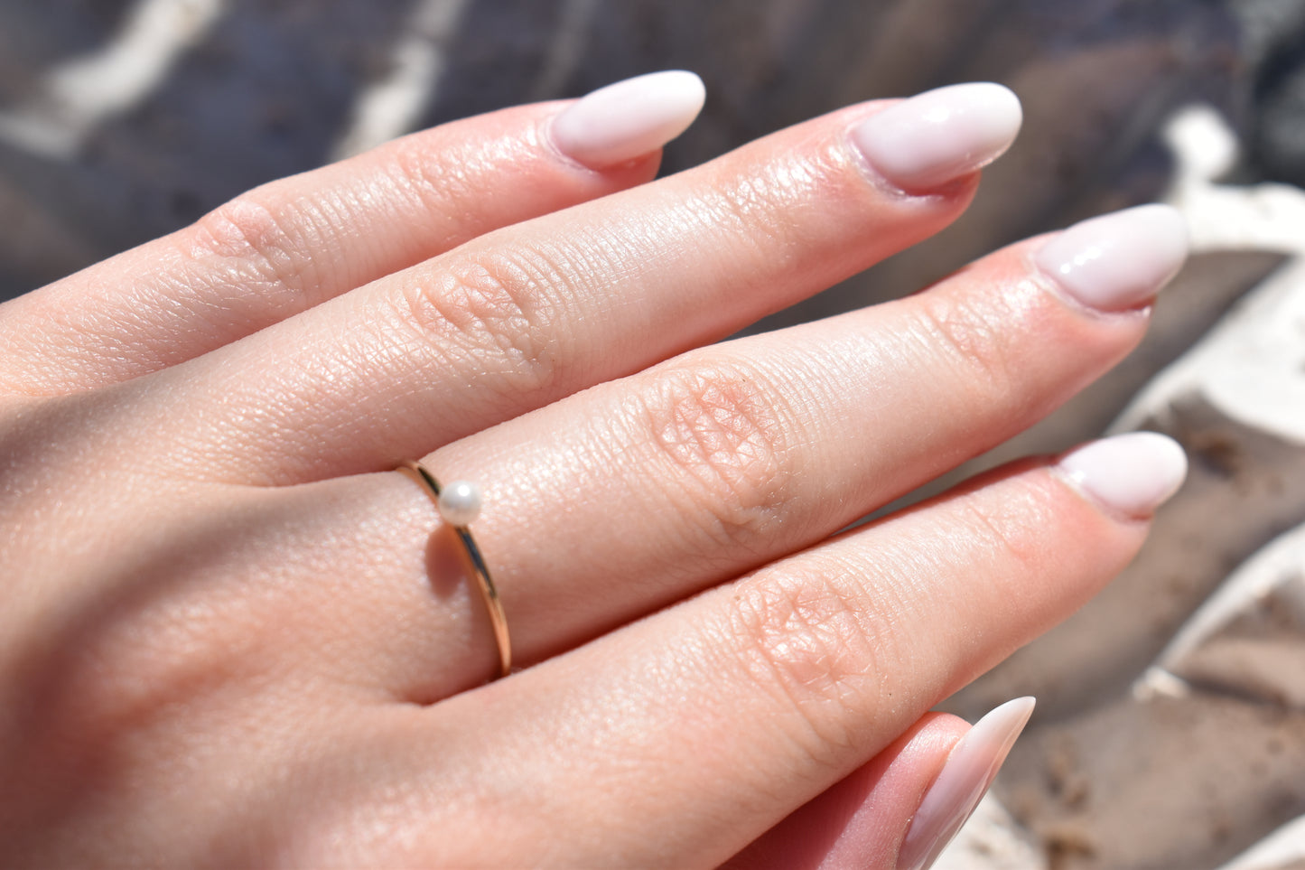 Dainty Pearl Ring
