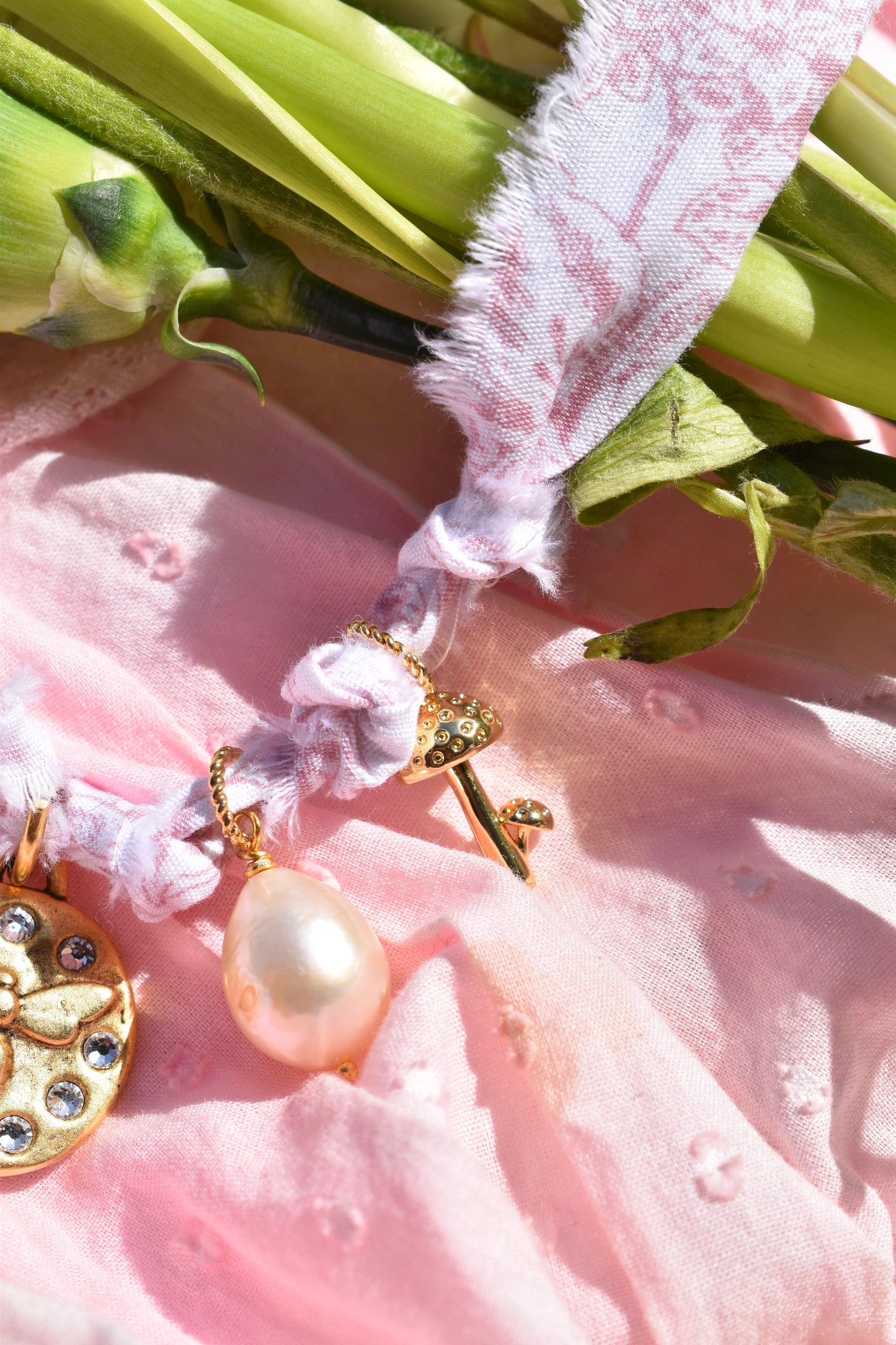 Fawn Fabric Charm Necklace