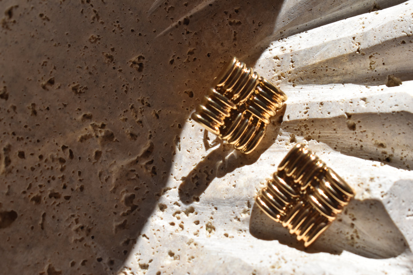 Chloe Statment Square Studs