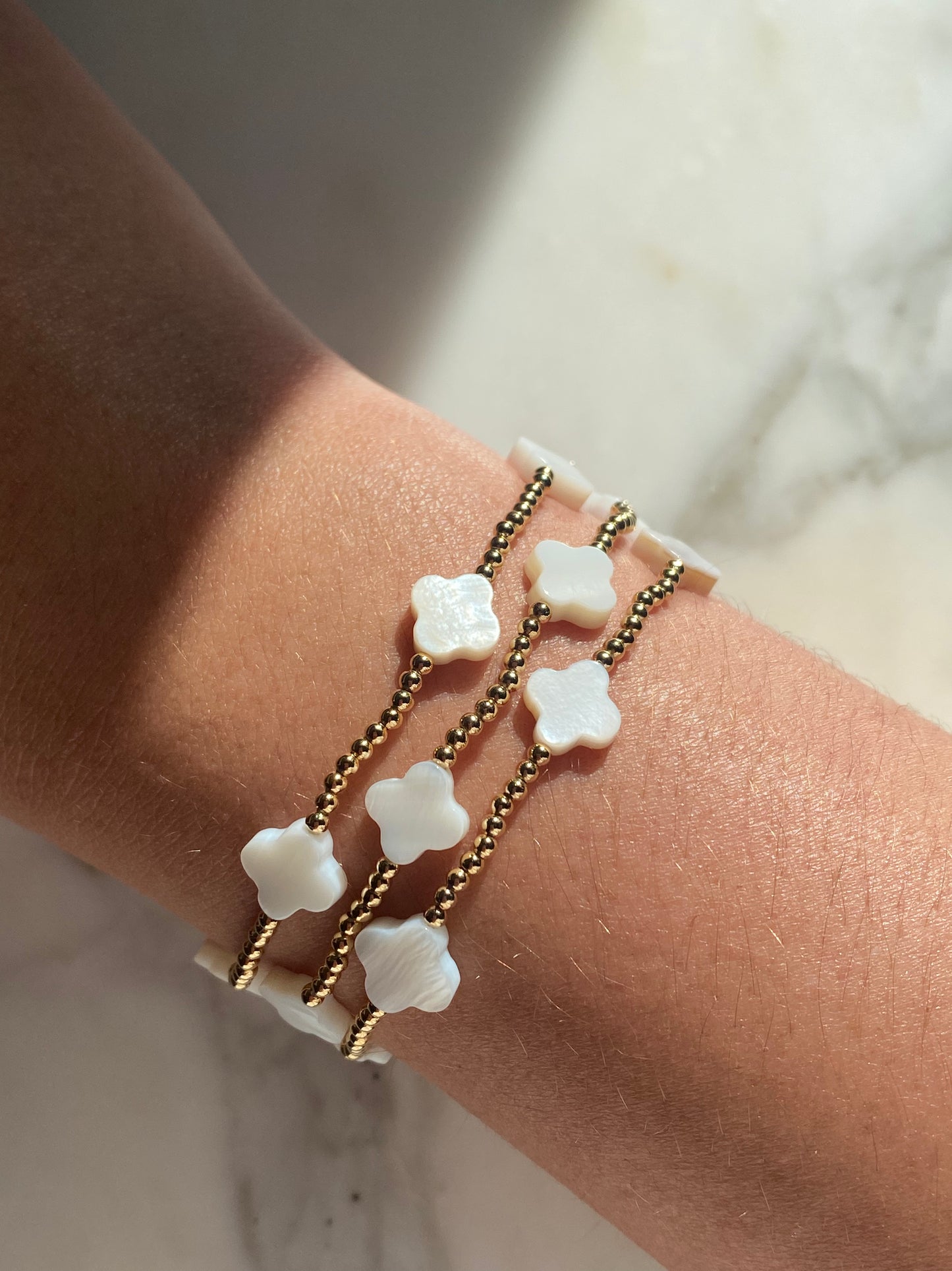 Lucky clover bracelet set of 3