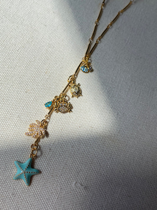 Ocean treasures lariat necklace