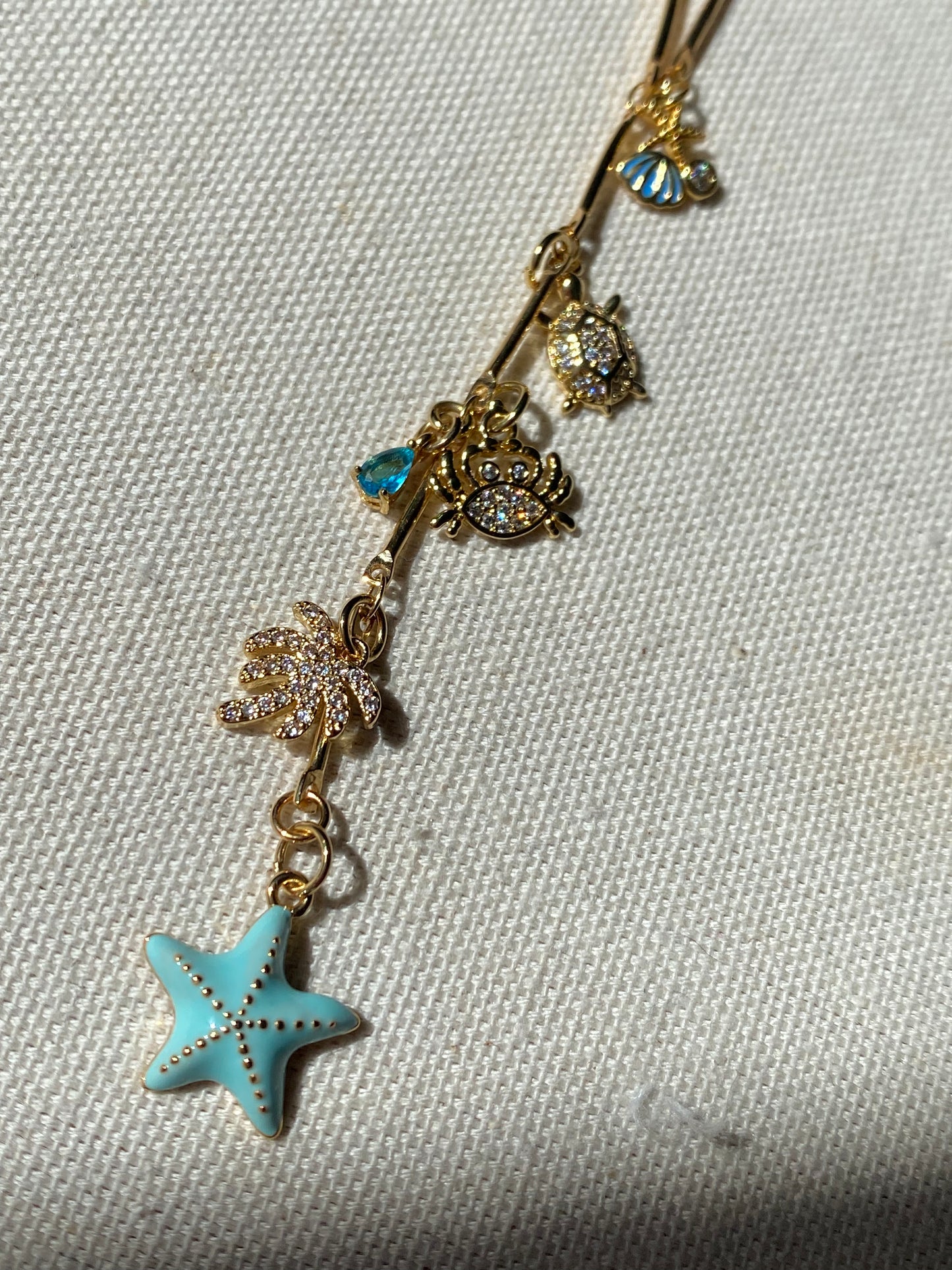 Ocean treasures lariat necklace