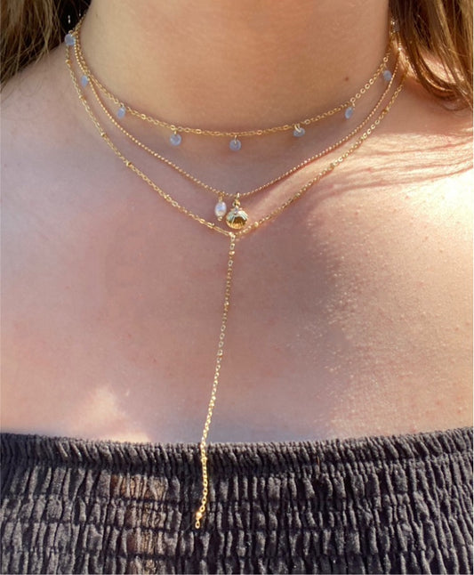 Sea spray necklace stack