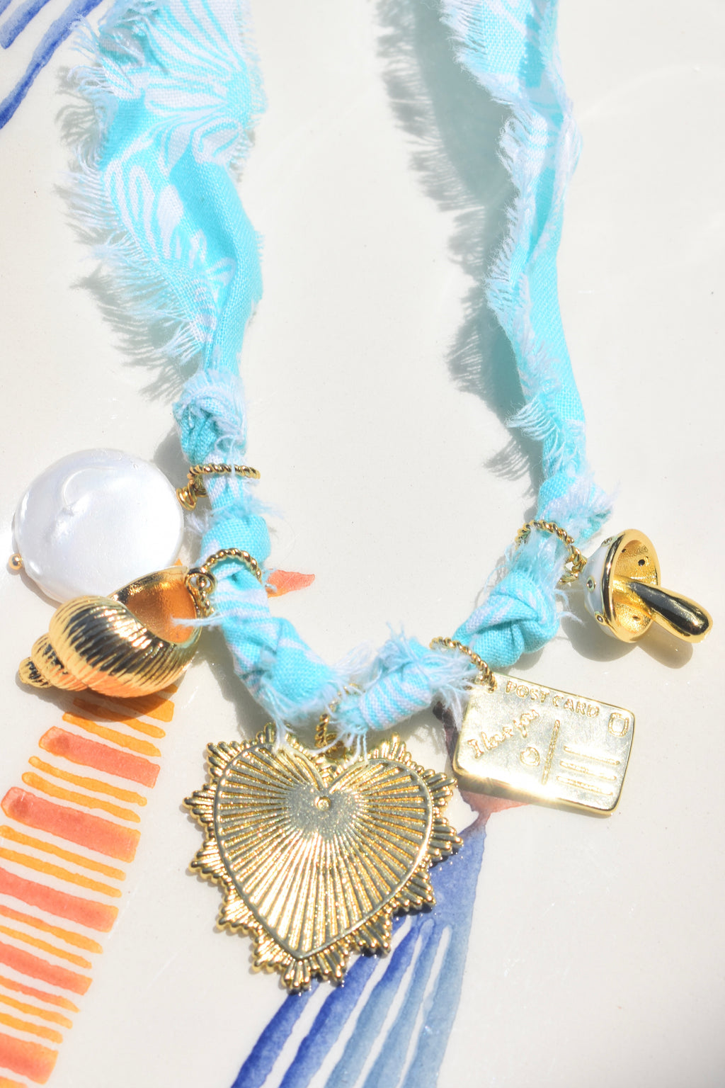 L’Acqua Dolce Fabric Charm Necklace