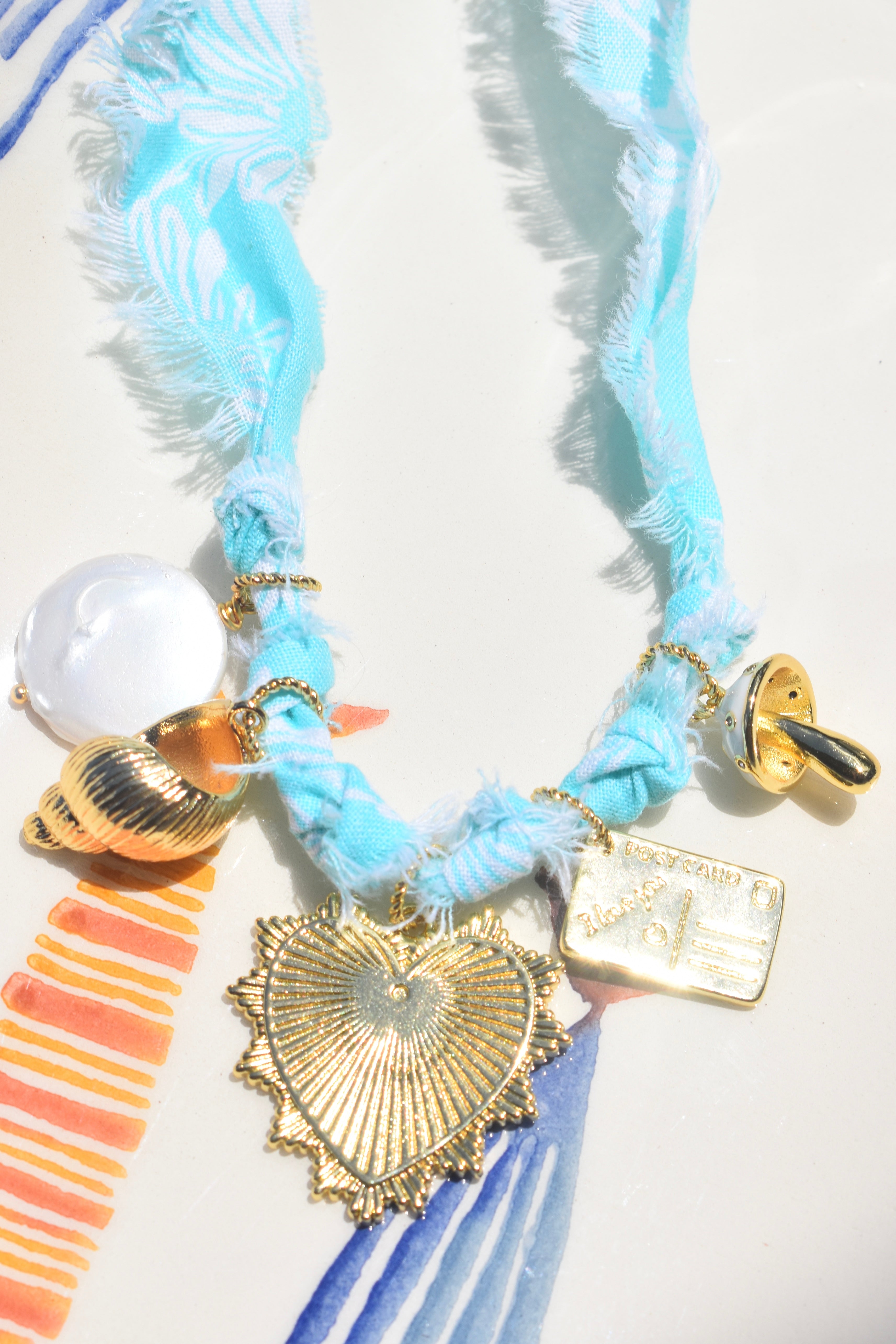 L’Acqua Dolce Fabric Charm Necklace
