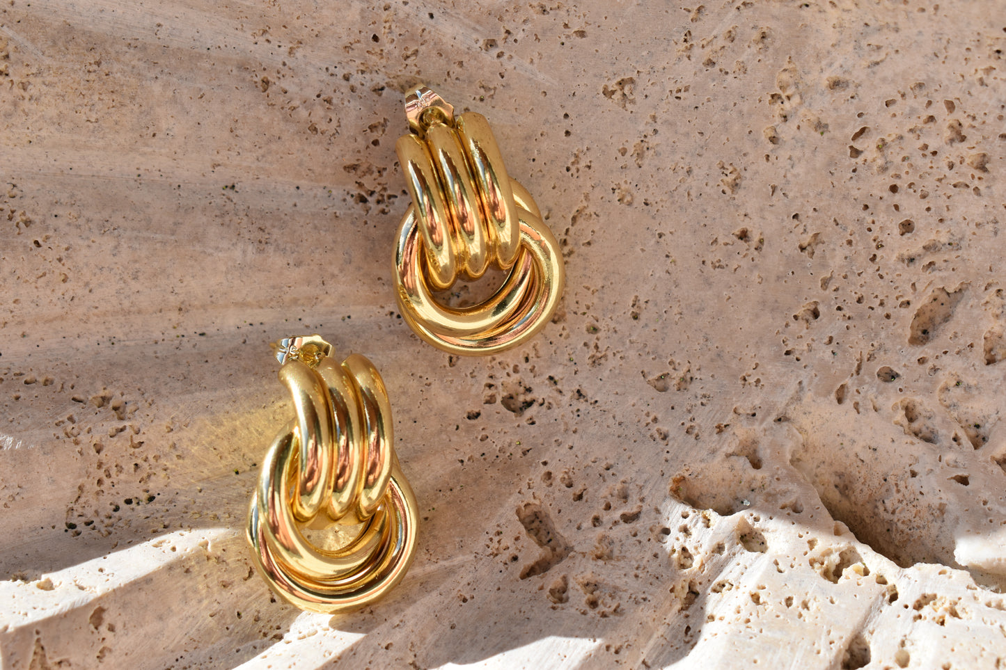 Hailey Interlocking Statement Studs