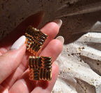 Chloe Statment Square Studs