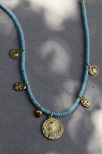 Rosa Mística Mary charm necklace