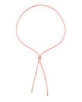 Riviera Chord Necklace - Coral