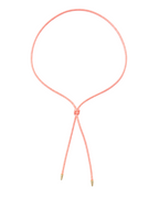 Riviera Chord Necklace - Coral