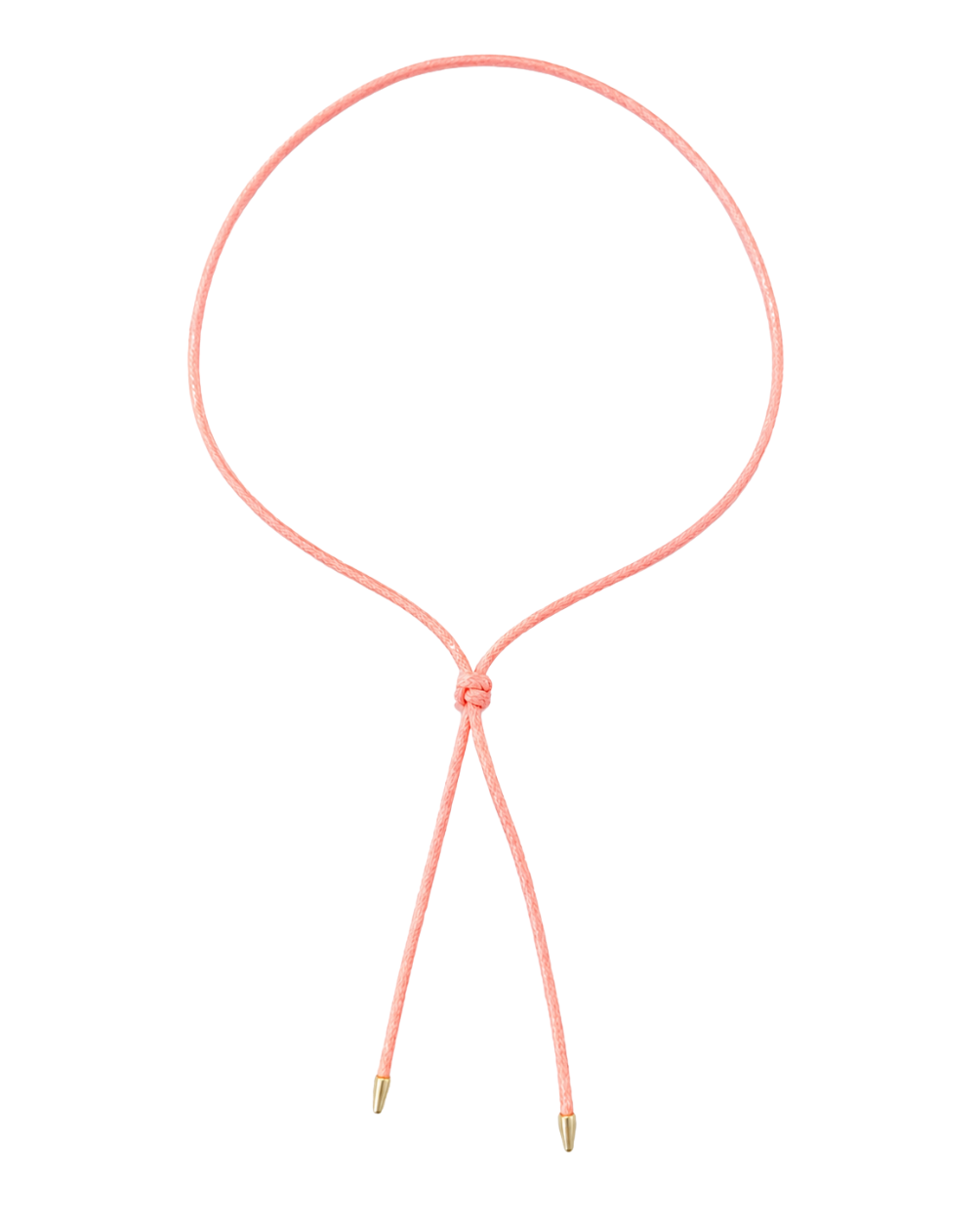 Riviera Chord Necklace - Coral