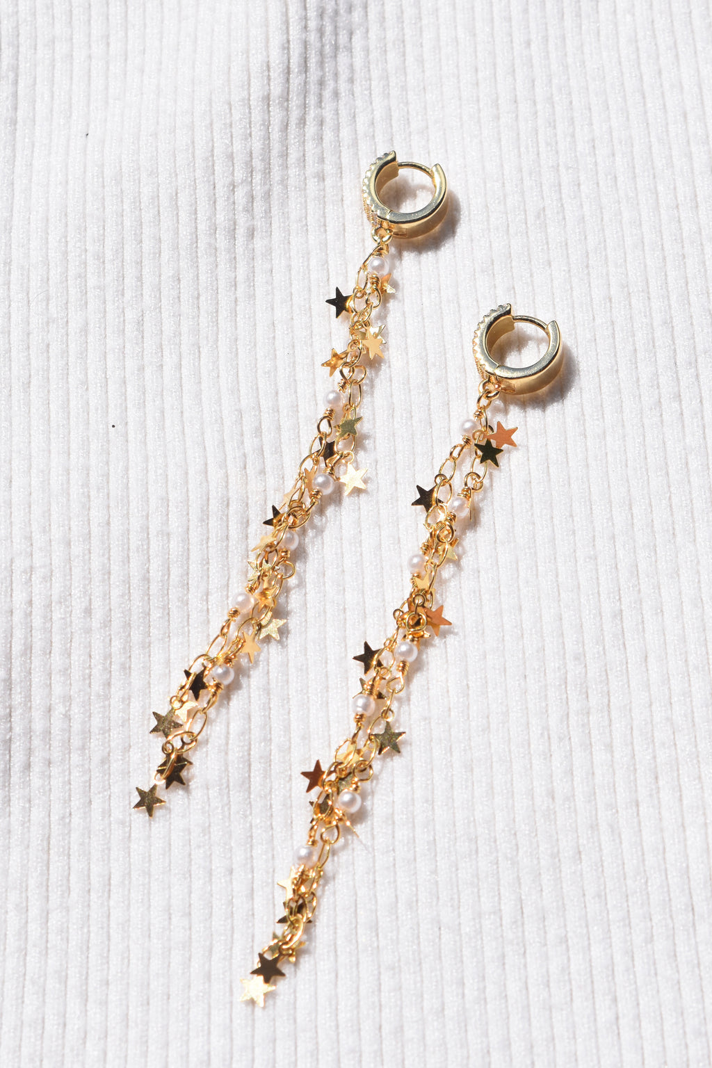 Star Sparkle Dangle Earrings