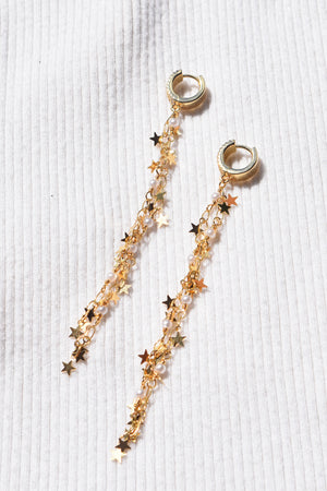 Star Sparkle Dangle Earrings