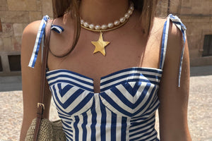 Vintage Star Collar Necklace