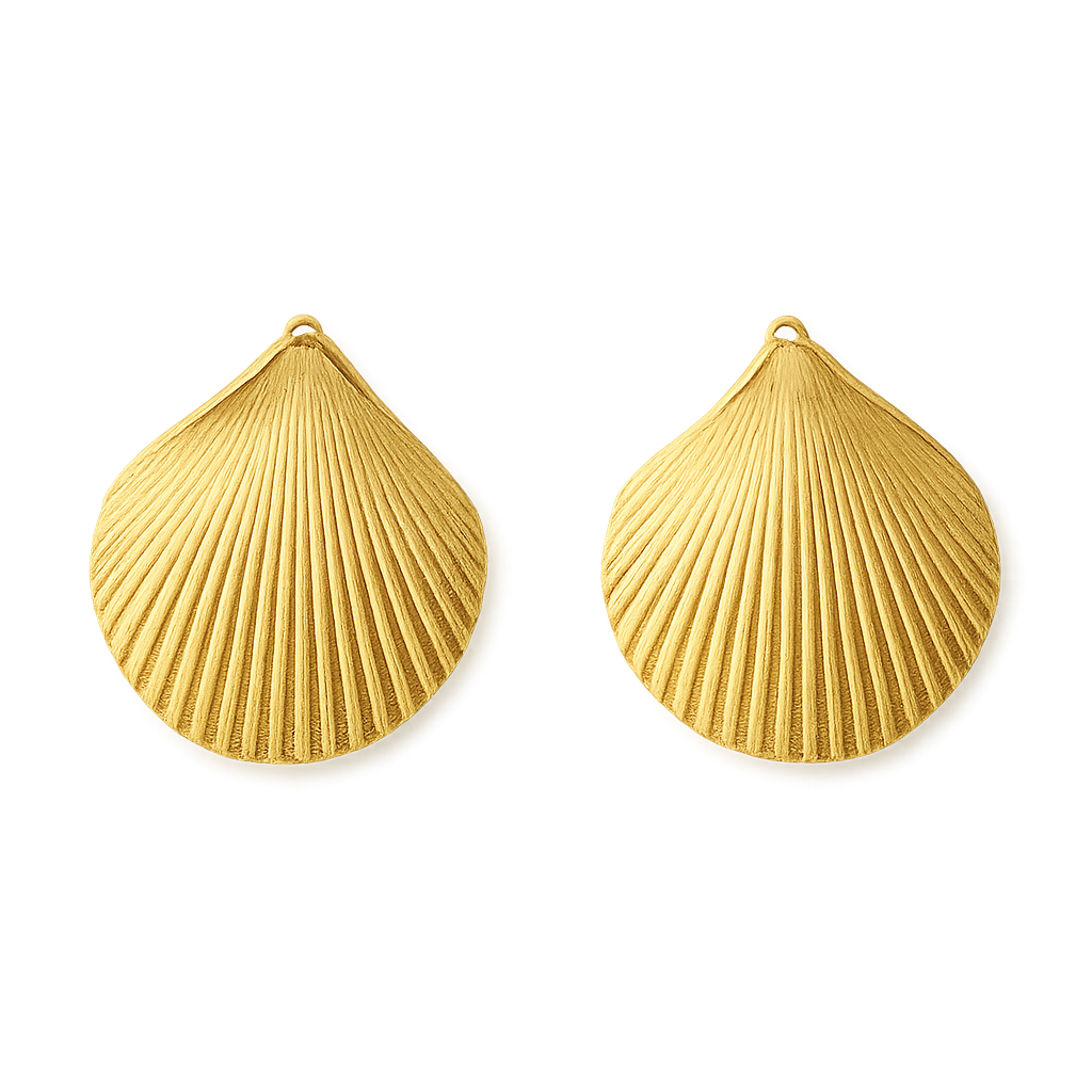 Maretta Scallop Shell Earrings