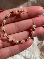 Golden love hoops