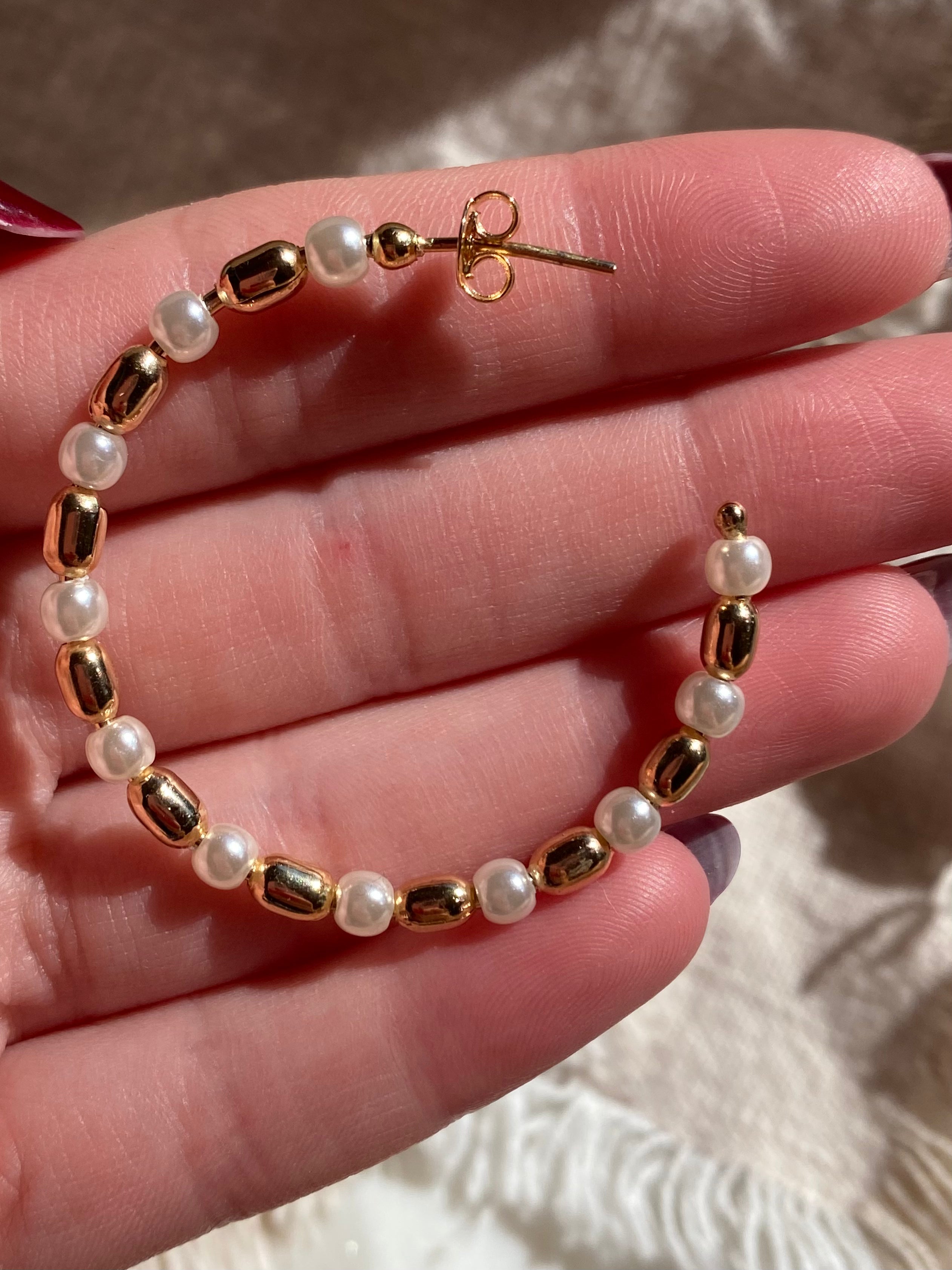 Golden love hoops