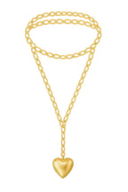 Innamorata Heart Lariat Necklace