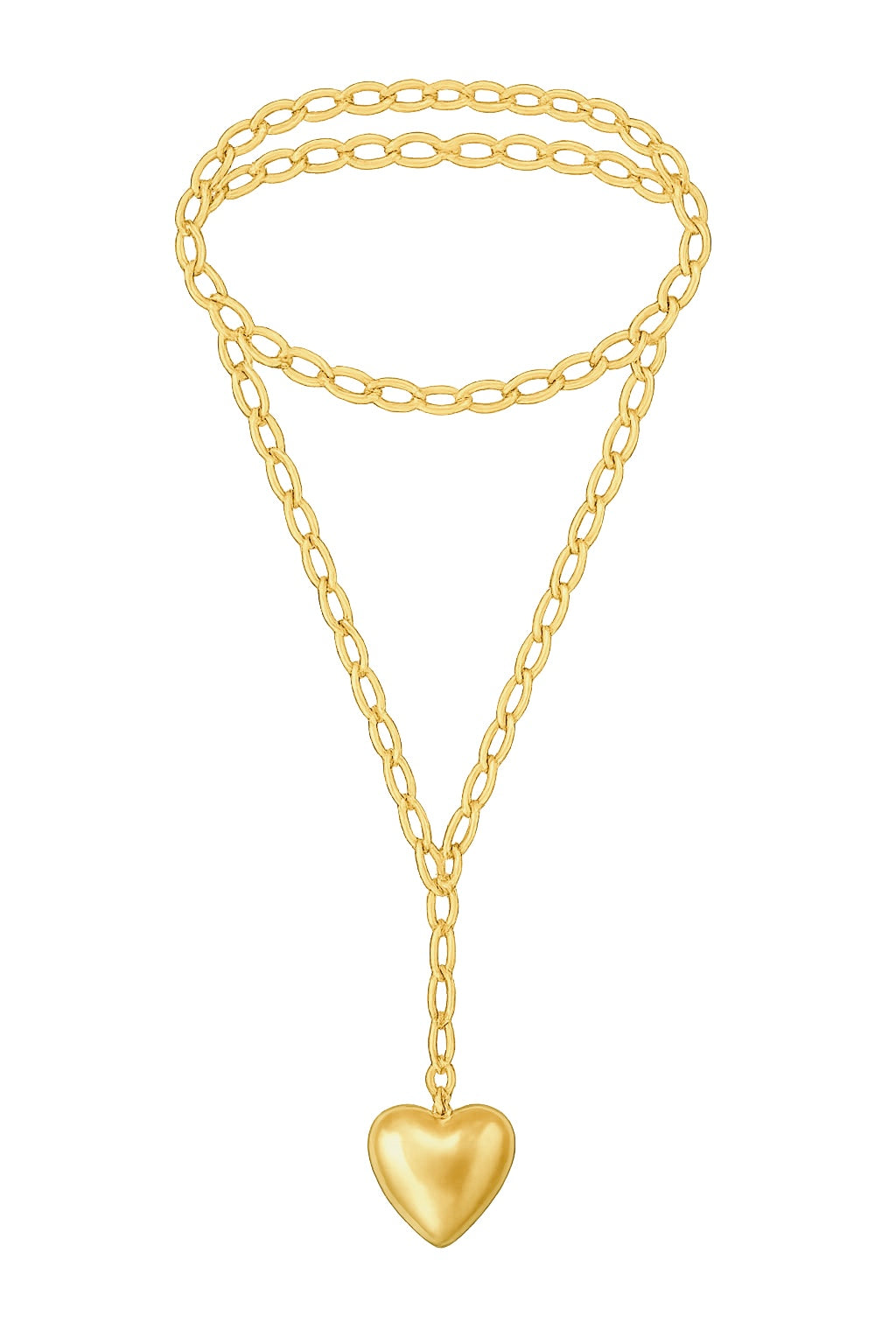 Innamorata Heart Lariat Necklace