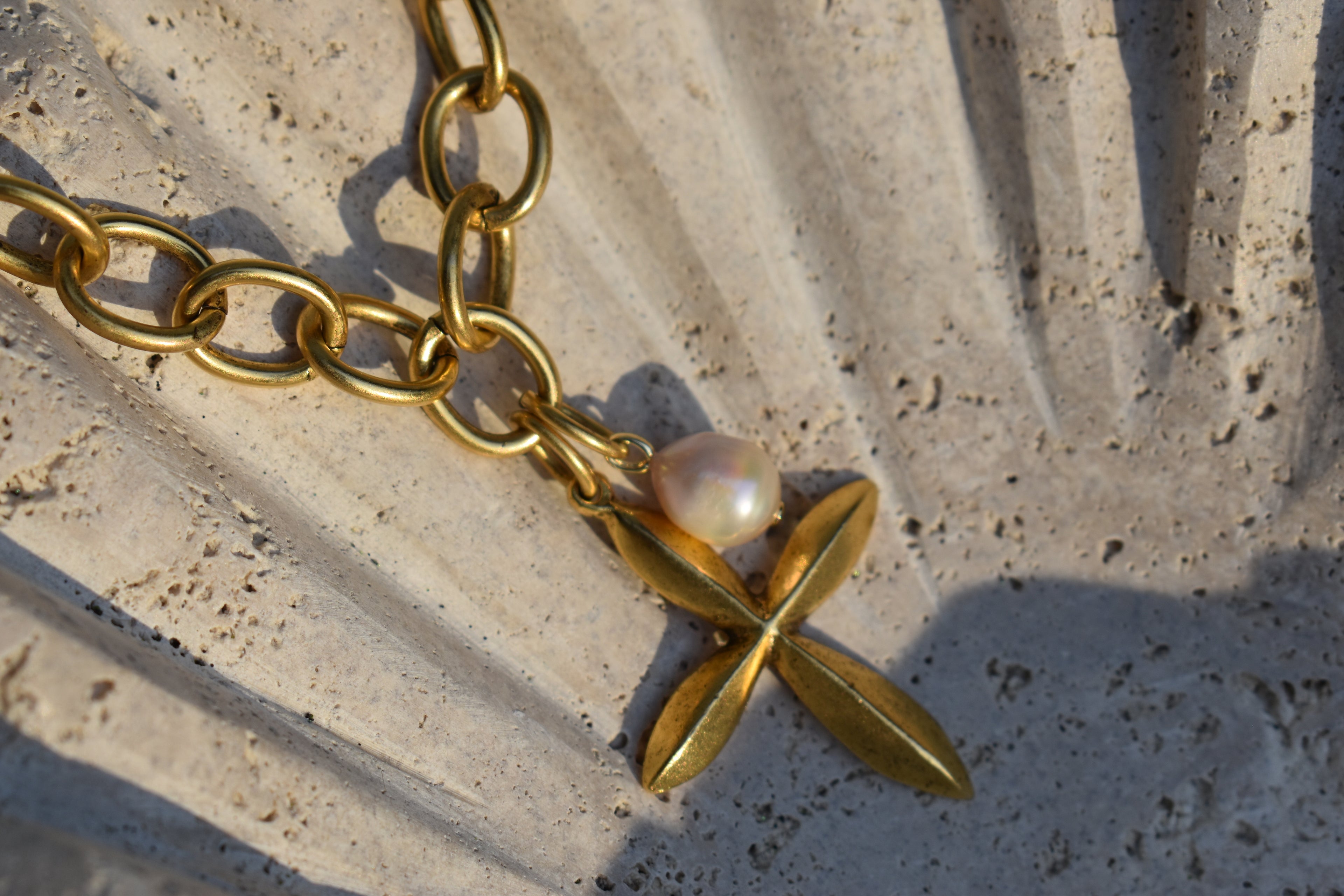 Faith Filled Vintage Cross Charm Necklace