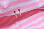 Coastal Scalloped Shell Dangly Studs