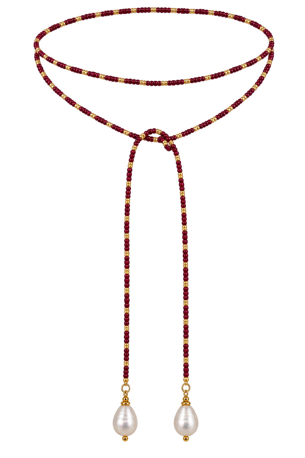 The Gameday Wrap Necklace - Striped