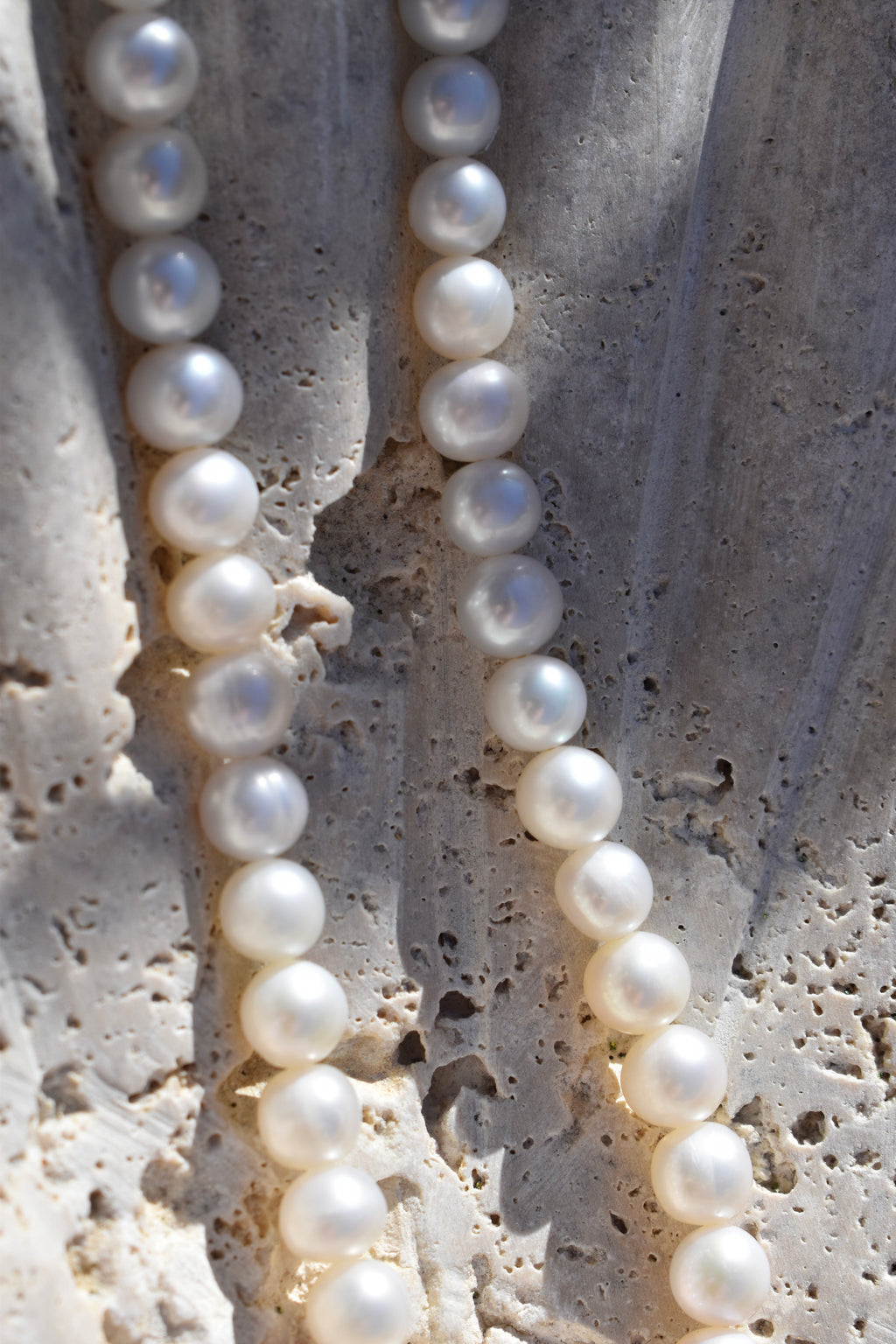 LOVE Heart Pearl Necklace