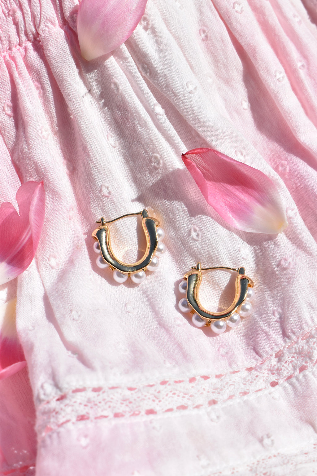 Primrose Pearl Hoops