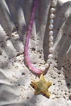 Stellar Pearl & Gemstone Necklace