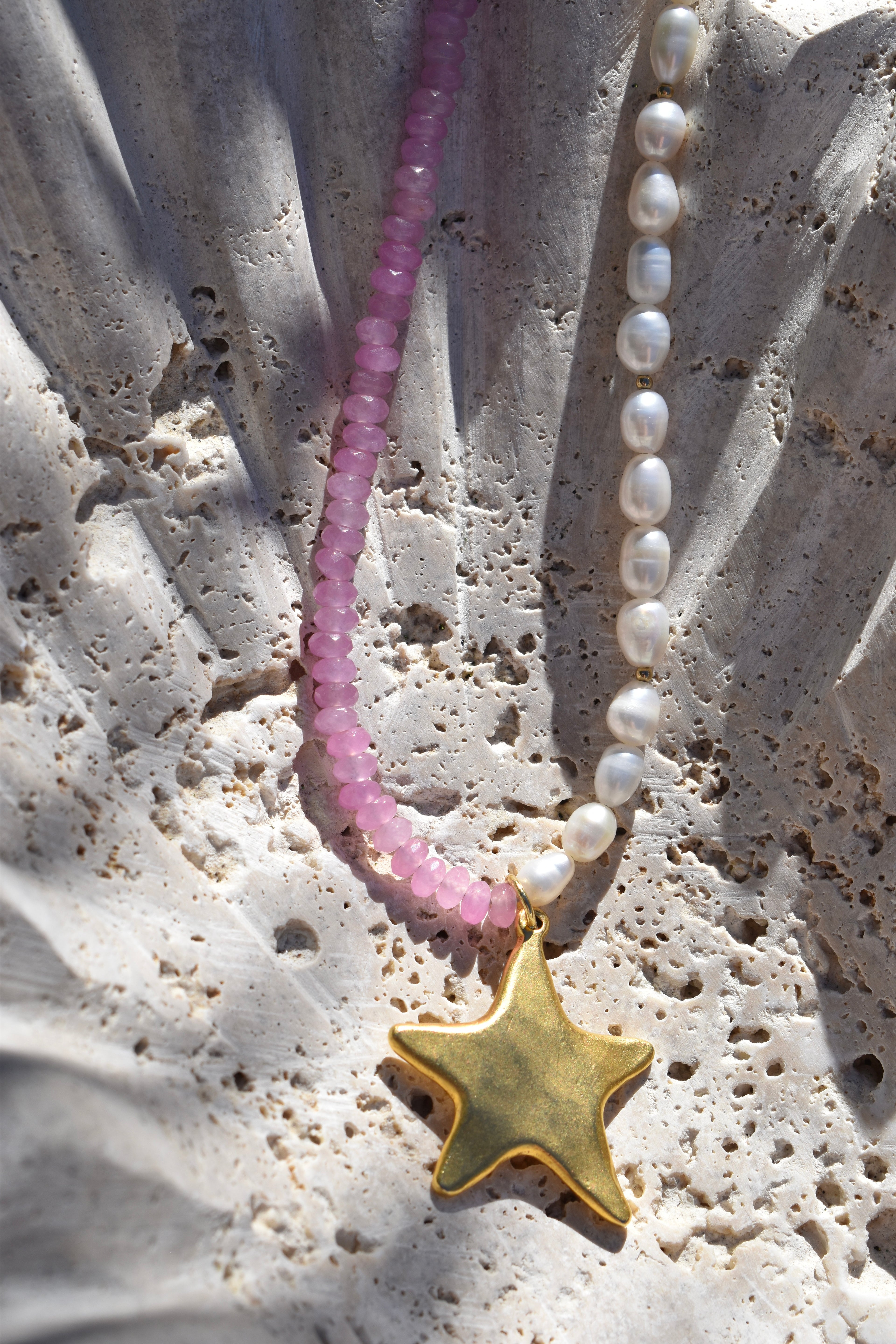 Stellar Pearl & Gemstone Necklace