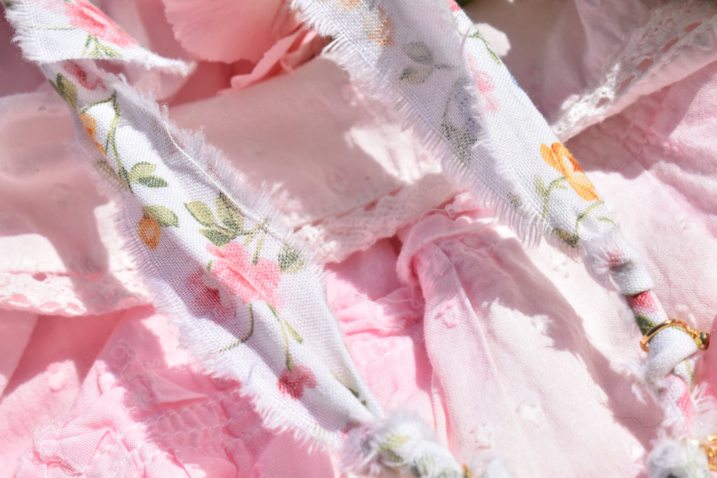 In Bloom Fabric Charm Necklace