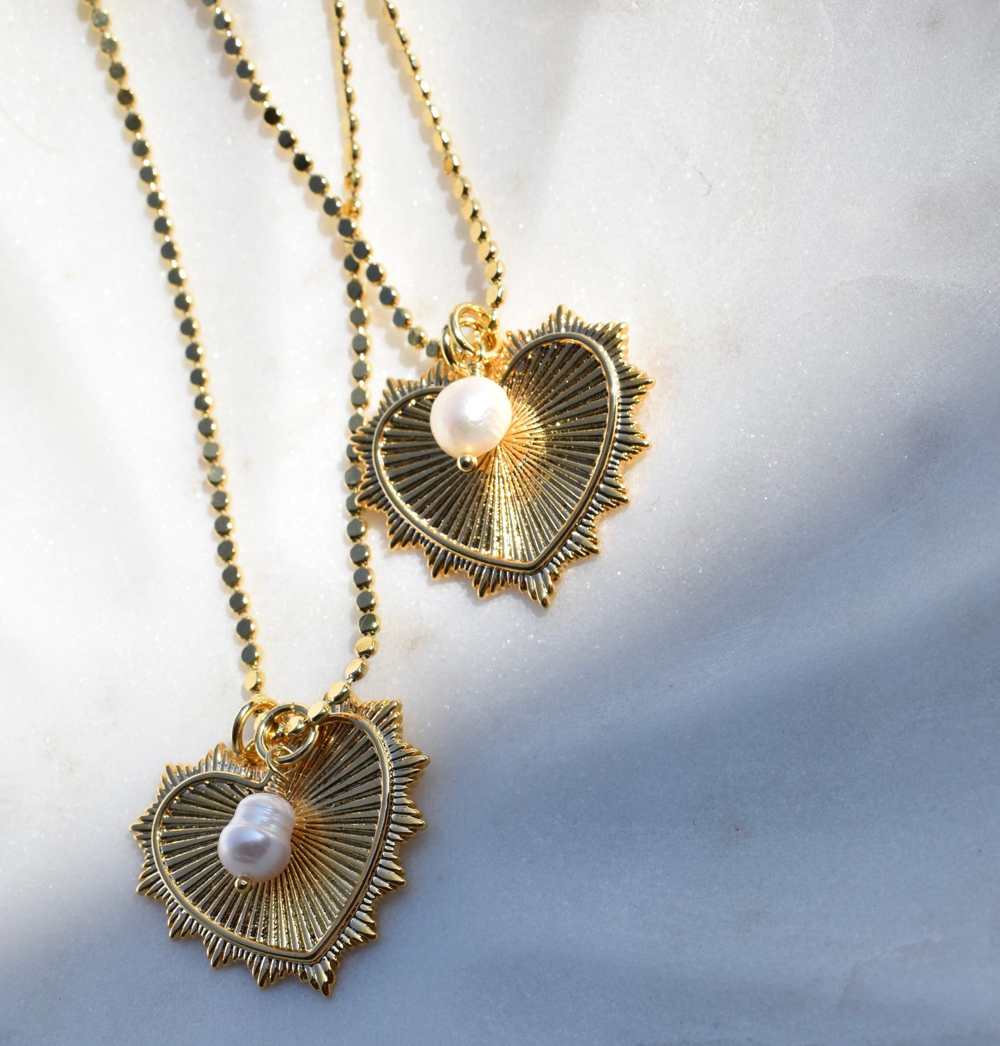 Sunburst Heart Necklace