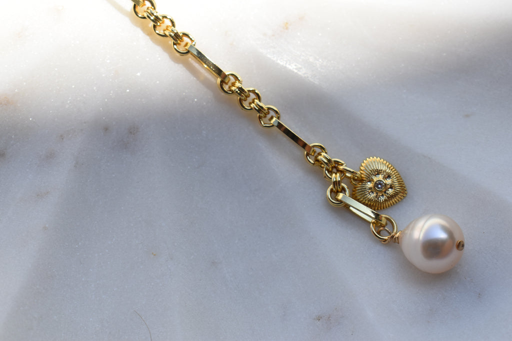 Golden Coast Lariat Necklace