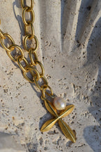 Faith Filled Vintage Cross Charm Necklace