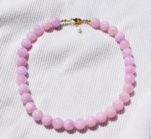 Mulberry Blush Beaded Necklace