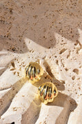 Adelina Puffy Detailed Studs
