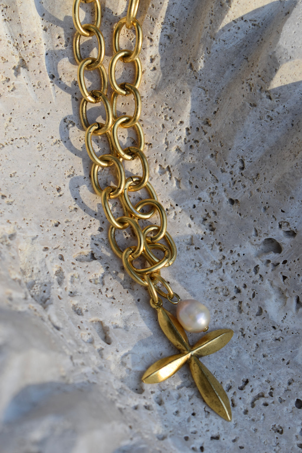 Faith Filled Vintage Cross Charm Necklace