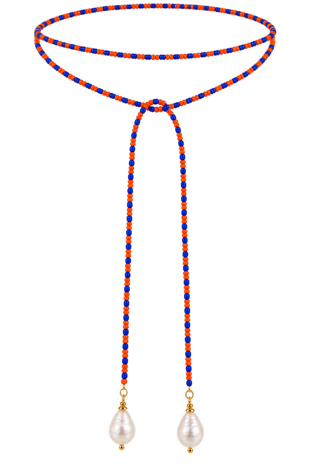 The Gameday Wrap Necklace - Striped