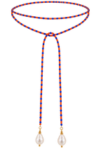 The Gameday Wrap Necklace - Striped