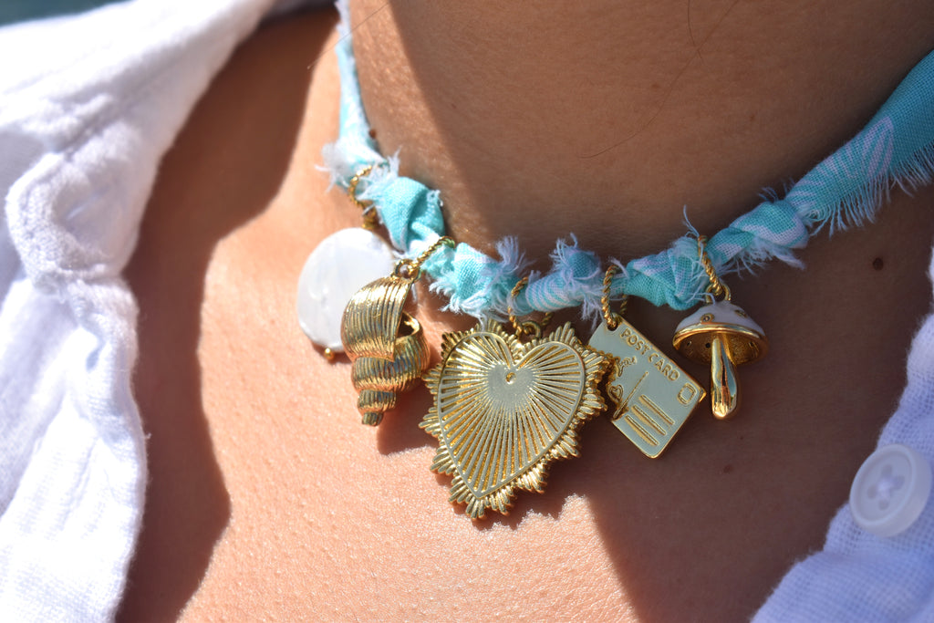 L’Acqua Dolce Fabric Charm Necklace