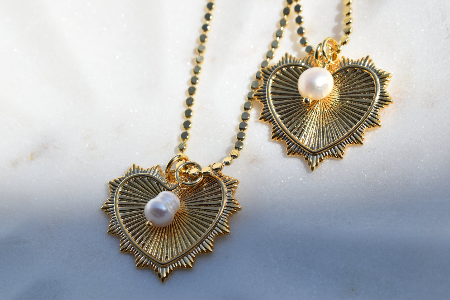 Sunburst Heart Necklace