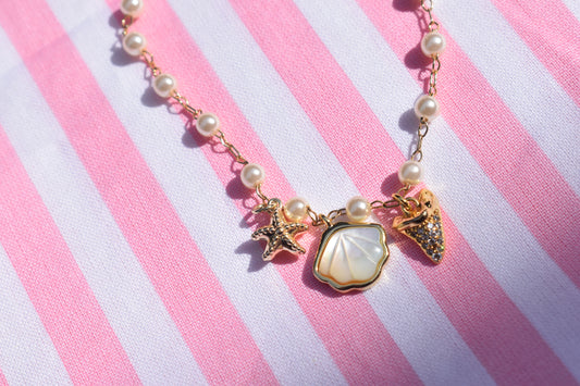 Rae Pearl Charm Bracelet