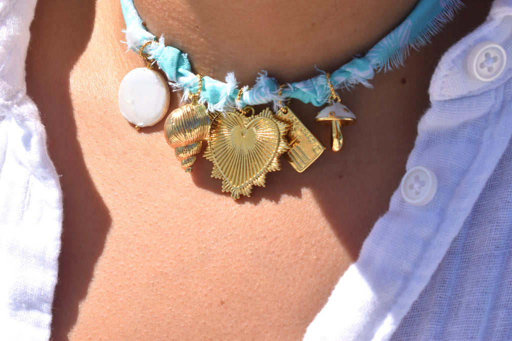 L’Acqua Dolce Fabric Charm Necklace