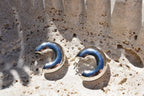 Silver doughnut hoops